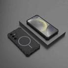 For Samsung Galaxy S24 5G Grating Solid Color MagSafe Magnetic Phone Case(Black) - 2