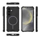 For Samsung Galaxy S24 5G Grating Solid Color MagSafe Magnetic Phone Case(Black) - 3