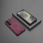 For Samsung Galaxy S24 5G Grating Solid Color MagSafe Magnetic Phone Case(Red) - 2