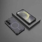 For Samsung Galaxy S24 5G Grating Solid Color MagSafe Magnetic Phone Case(Dark Grey) - 2
