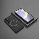For Samsung Galaxy S24+ 5G Grating Solid Color MagSafe Magnetic Phone Case(Black) - 2