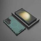 For Samsung Galaxy S24 Ultra 5G Grating Solid Color MagSafe Magnetic Phone Case(Green) - 2