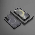 For Samsung Galaxy S25 5G Grating Solid Color MagSafe Magnetic Phone Case(Dark Grey) - 2
