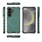 For Samsung Galaxy S25 5G Grating Solid Color MagSafe Magnetic Phone Case(Green) - 3