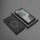 For Samsung Galaxy S25 Ultra 5G Grating Solid Color MagSafe Magnetic Phone Case(Black) - 2