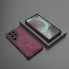 For Samsung Galaxy S25 Ultra 5G Grating Solid Color MagSafe Magnetic Phone Case(Red) - 2