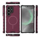 For Samsung Galaxy S25 Ultra 5G Grating Solid Color MagSafe Magnetic Phone Case(Red) - 3