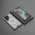 For Samsung Galaxy S25 Ultra 5G Grating Solid Color MagSafe Magnetic Phone Case(Light Grey) - 2