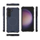 For Samsung Galaxy S23+ 5G Grating Solid Color MagSafe Magnetic Phone Case(Dark Blue) - 3