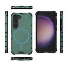 For Samsung Galaxy S23+ 5G Grating Solid Color MagSafe Magnetic Phone Case(Green) - 3