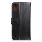 For Samsung Galaxy A01 3-Color Pearl Texture Magnetic Buckle Horizontal Flip PU Leather Case with Card Slots & Wallet & Holder(Black) - 3