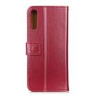 For Galaxy A7 (2018) (Japanese Version) 3-Color Pearl Texture Magnetic Buckle Horizontal Flip PU Leather Case with Card Slots & Wallet & Holder(Wine Red) - 3