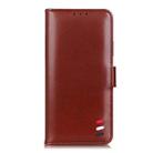For Galaxy A7 (2018) (Japanese Version) 3-Color Pearl Texture Magnetic Buckle Horizontal Flip PU Leather Case with Card Slots & Wallet & Holder(Brown) - 2