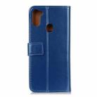 For Samsung Galaxy A11 3-Color Pearl Texture Magnetic Buckle Horizontal Flip PU Leather Case with Card Slots & Wallet & Holder(Blue) - 3
