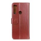 For Samsung Galaxy A21 3-Color Pearl Texture Magnetic Buckle Horizontal Flip PU Leather Case with Card Slots & Wallet & Holder(Brown) - 3
