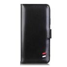 For Samsung Galaxy A91 3-Color Pearl Texture Magnetic Buckle Horizontal Flip PU Leather Case with Card Slots & Wallet & Holder(Black) - 2