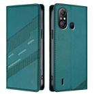 For itel A58 Lite Embossed Multi-functional Wallet Retro Leather Phone Case(Dark Green) - 2