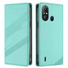 For itel A58 Lite Embossed Multi-functional Wallet Retro Leather Phone Case(Mint Green) - 2