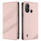 For itel A58 Lite Embossed Multi-functional Wallet Retro Leather Phone Case(Pink) - 2