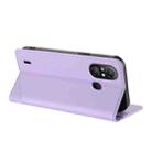For itel A58 Lite Embossed Multi-functional Wallet Retro Leather Phone Case(Light Purple) - 3
