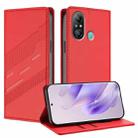 For itel A49 Play Embossed Multi-functional Wallet Retro Leather Phone Case(Red) - 1