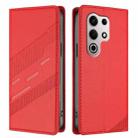 For itel S25 Ultra Embossed Multi-functional Wallet Retro Leather Phone Case(Red) - 2