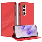 For itel S25 Embossed Multi-functional Wallet Retro Leather Phone Case(Red) - 1