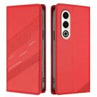 For itel S25 Embossed Multi-functional Wallet Retro Leather Phone Case(Red) - 2