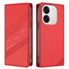 For itel A80 Embossed Multi-functional Wallet Retro Leather Phone Case(Red) - 2