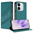 For itel A80 Embossed Multi-functional Wallet Retro Leather Phone Case(Dark Green) - 1