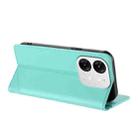 For itel A80 Embossed Multi-functional Wallet Retro Leather Phone Case(Mint Green) - 3