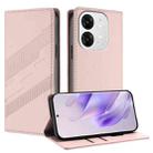 For itel A80 Embossed Multi-functional Wallet Retro Leather Phone Case(Pink) - 1