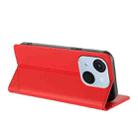 For itel A50C Embossed Multi-functional Wallet Retro Leather Phone Case(Red) - 3