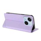 For itel A50C Embossed Multi-functional Wallet Retro Leather Phone Case(Light Purple) - 3