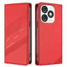 For itel A50 Embossed Multi-functional Wallet Retro Leather Phone Case(Red) - 2