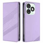 For itel A50 Embossed Multi-functional Wallet Retro Leather Phone Case(Light Purple) - 2