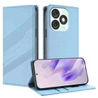For itel A50 Embossed Multi-functional Wallet Retro Leather Phone Case(Light Blue) - 1