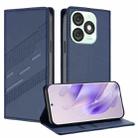 For itel A50 Embossed Multi-functional Wallet Retro Leather Phone Case(Dark Blue) - 1