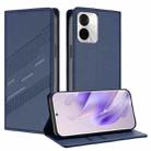 For itel S18 Pro Embossed Multi-functional Wallet Retro Leather Phone Case(Dark Blue) - 1