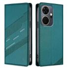 For itel P55+ Embossed Multi-functional Wallet Retro Leather Phone Case(Dark Green) - 2