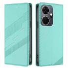 For itel P55+ Embossed Multi-functional Wallet Retro Leather Phone Case(Mint Green) - 2