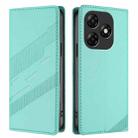 For itel P55 4G Embossed Multi-functional Wallet Retro Leather Phone Case(Mint Green) - 2