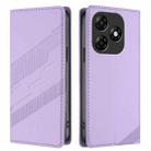 For itel P55 4G Embossed Multi-functional Wallet Retro Leather Phone Case(Light Purple) - 2