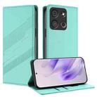 For itel A05s Embossed Multi-functional Wallet Retro Leather Phone Case(Mint Green) - 1