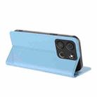 For itel A05s Embossed Multi-functional Wallet Retro Leather Phone Case(Light Blue) - 3