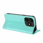 For itel A70 Embossed Multi-functional Wallet Retro Leather Phone Case(Mint Green) - 3