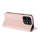 For itel A70 Embossed Multi-functional Wallet Retro Leather Phone Case(Pink) - 3