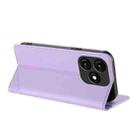 For itel A70 Embossed Multi-functional Wallet Retro Leather Phone Case(Light Purple) - 3