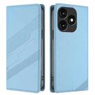 For itel A70 Embossed Multi-functional Wallet Retro Leather Phone Case(Light Blue) - 2