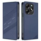 For itel S23+ Embossed Multi-functional Wallet Retro Leather Phone Case(Dark Blue) - 2